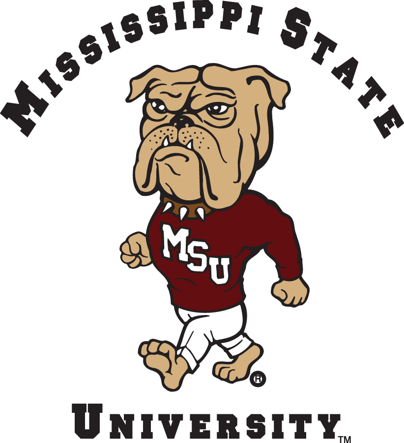 Mississippi State Bulldogs 1986-2008 Mascot Logo iron on paper